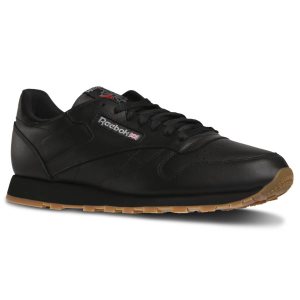 Reebok Classic Leather Turnschuhe Herren - Schwarz - DE 457-OQJ